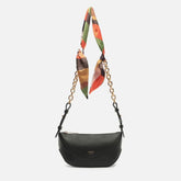 BOLSA TIRACOLO PRETA PEQUENA ALÇA LENÇO A 50011 0944 0001 AREZZO